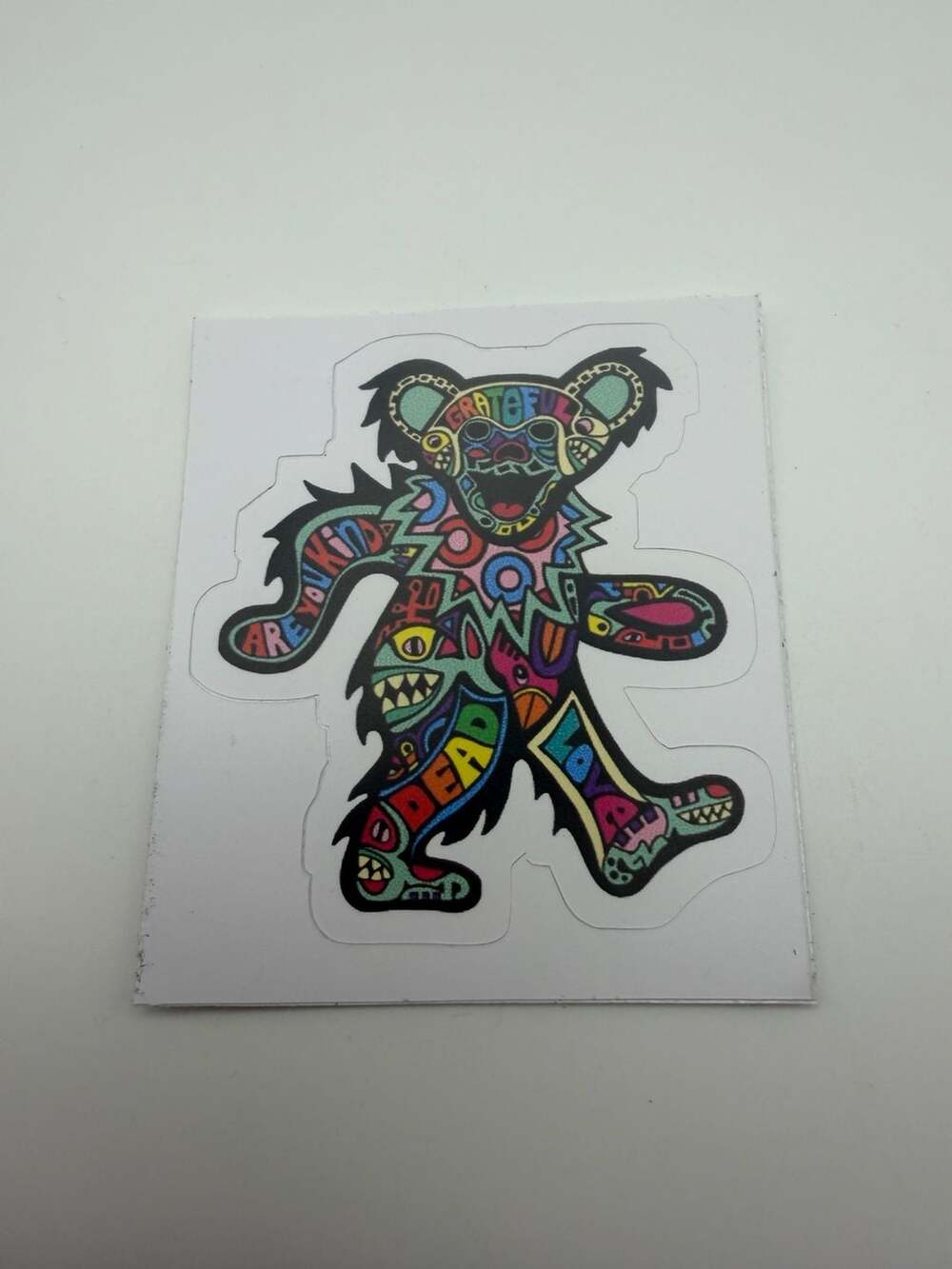 Grateful Dead Dancing Bear Psychedelic Mod Art Sticker